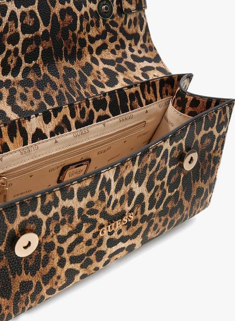GUESS  Cirene Animal Patterned Top Handle Bag for Women | Best Price UAE